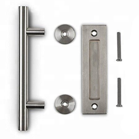 Orca Hardware AH-COMBOPULL Sliding Door Round Bar and Recessed Pull Combo