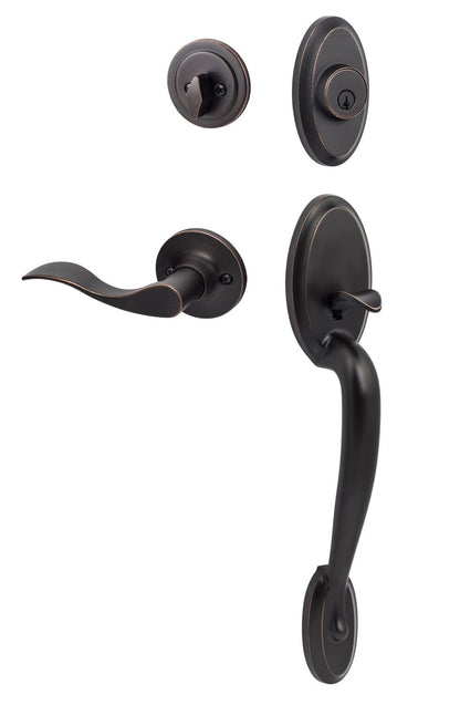 Sure-Loc AN507-SB-LH Aspen Handleset with Snowbird Left Hand Handleset Trim.