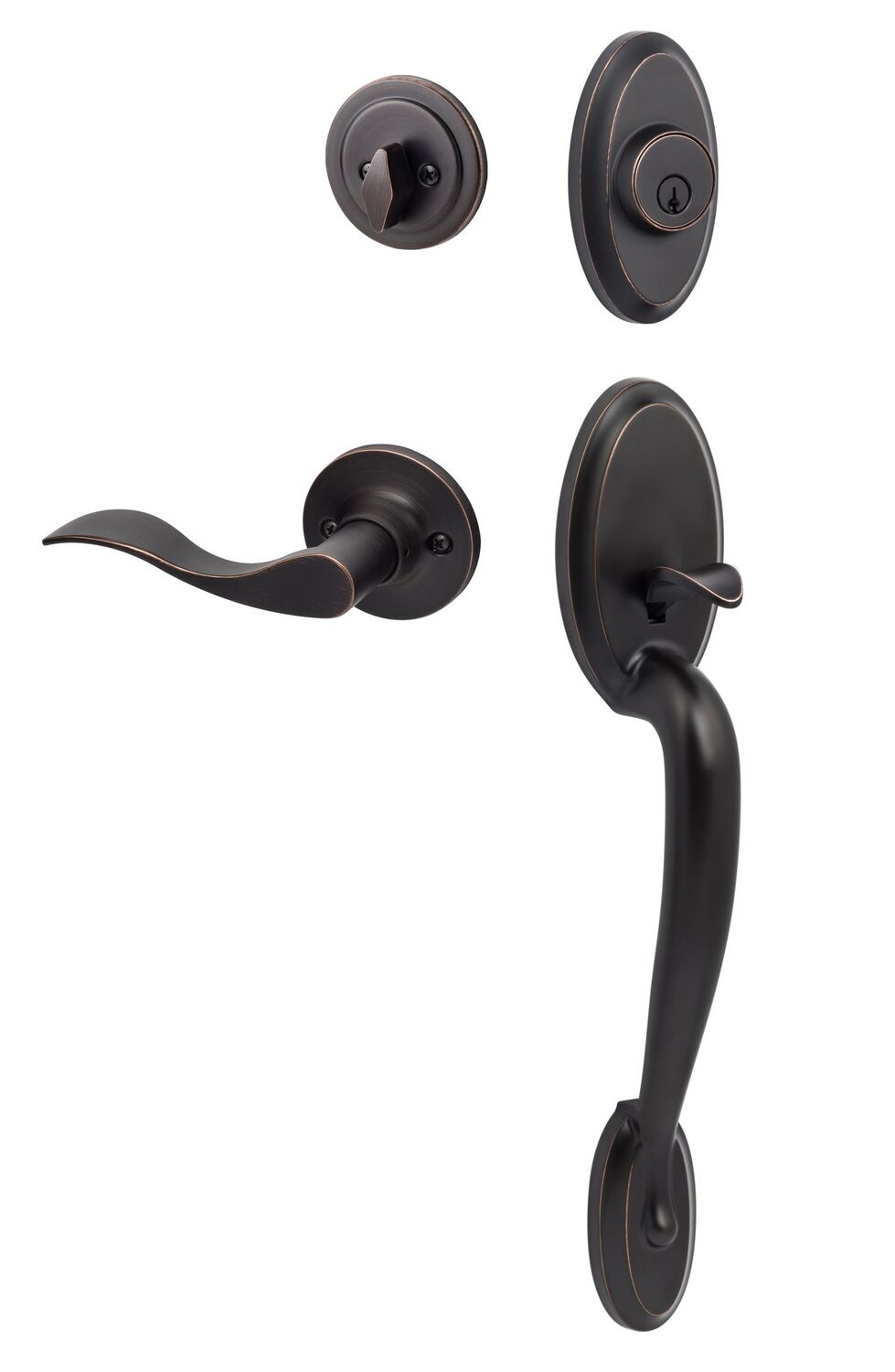 Sure-Loc AN507-SB-LH Aspen Handleset with Snowbird Left Hand Handleset Trim
