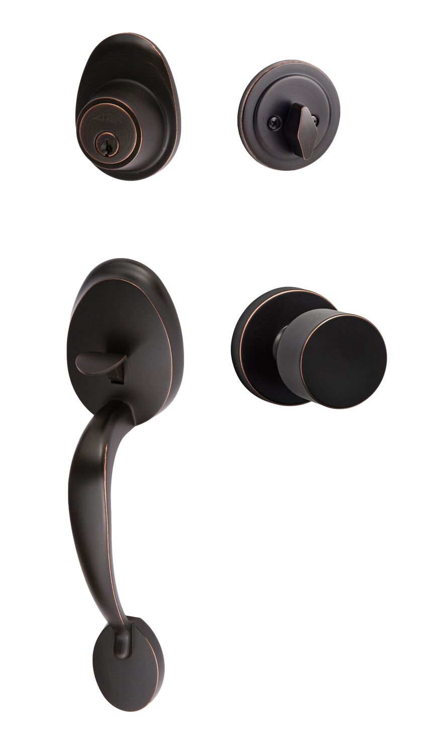 Sure-Loc AT507-BG-RD Alta Handleset with Bergen Round Handleset Trim