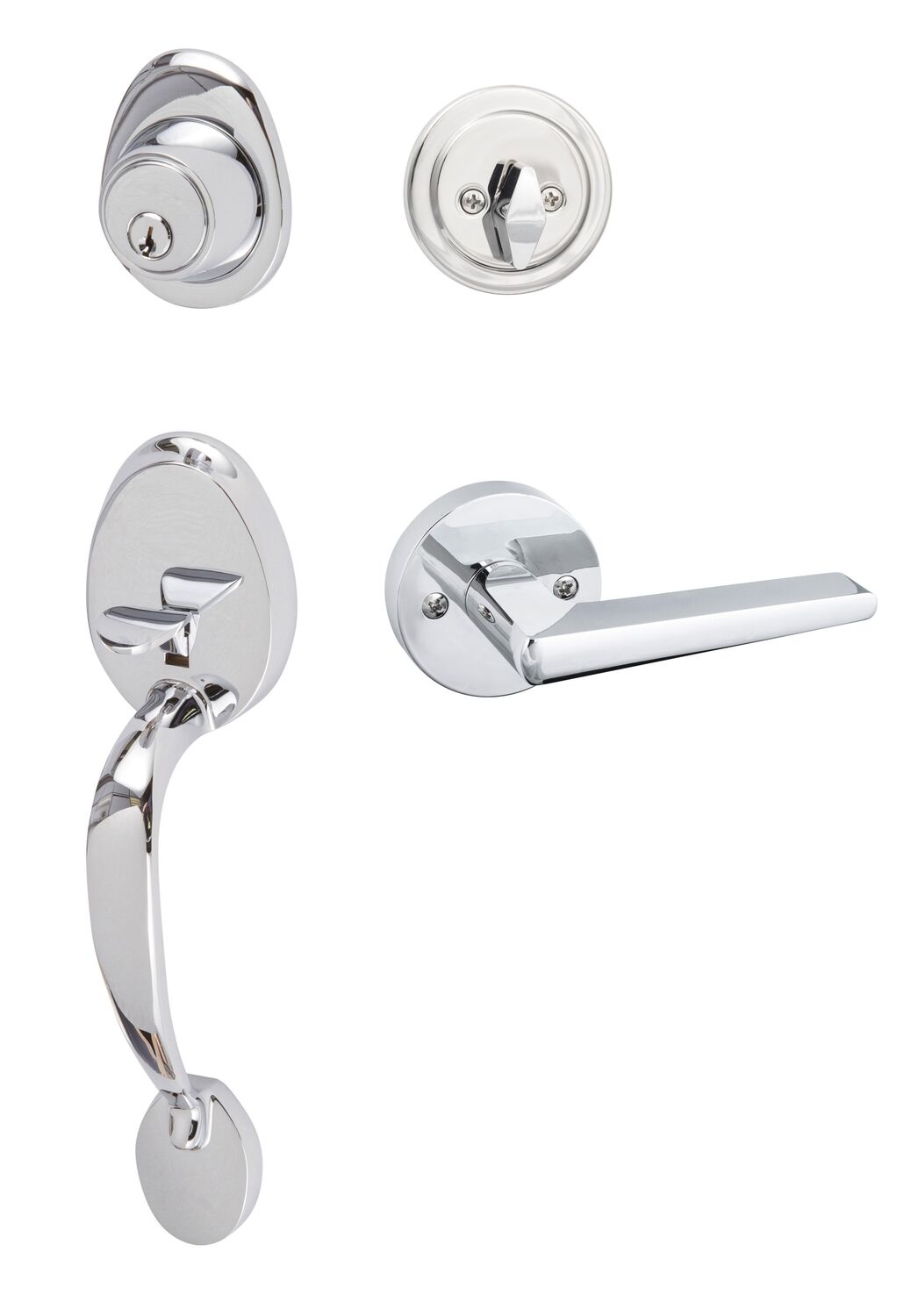 Sure-Loc AT507-BS-RD Alta Handleset with Basel Round Handleset Trim