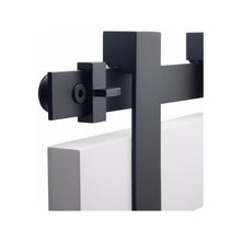 Emtek B130310-DD Flat Track Sliding Barn Door Hardware Kit with 10ft Track for Double Doors.