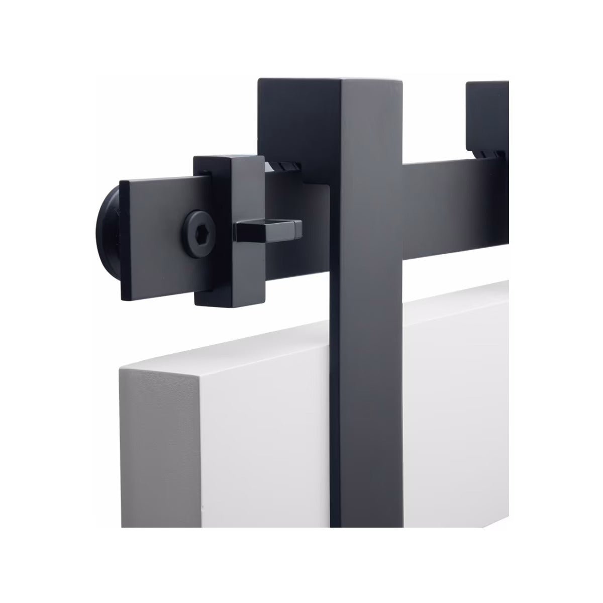 Emtek B130310-DD Flat Track Sliding Barn Door Hardware Kit with 10ft Track for Double Doors