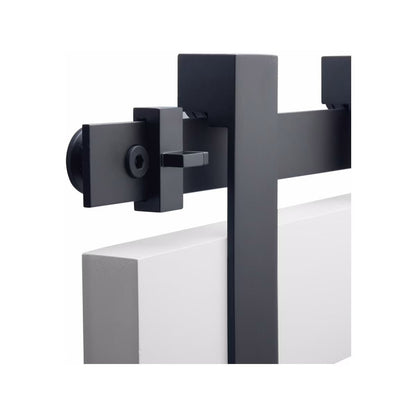 Emtek B130310-DD Flat Track Sliding Barn Door Hardware Kit with 10ft Track for Double Doors