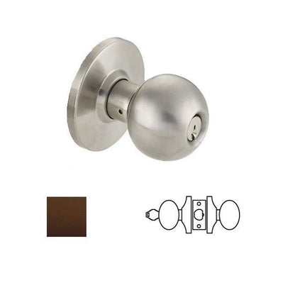 Cal-Royal BA05-10B-2-3/8 Grade 2 Storeroom Door Knob with 2-3/8" Backset