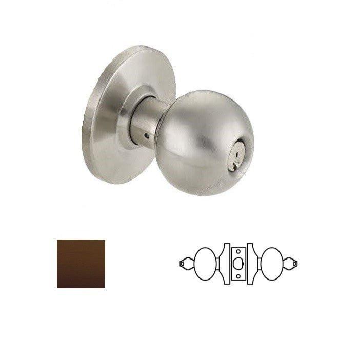 Cal-Royal BA09 Grade 2 Institution Door Knob with 2-3/4" Backset