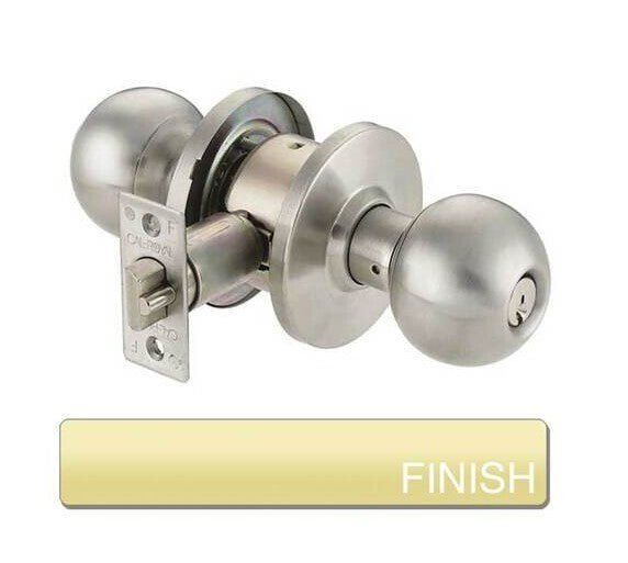 Cal-Royal BA20 Grade 2 Privacy Door Knob with 2-3/4" Backset