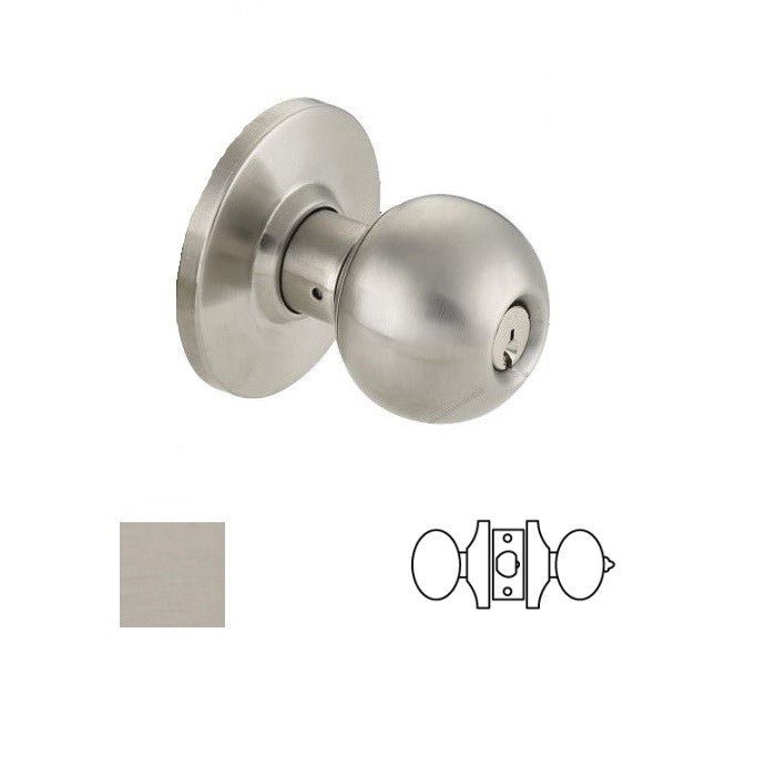 Cal-Royal BA20-2-3/8 Grade 2 Privacy Door Knob with 2-3/8" Backset