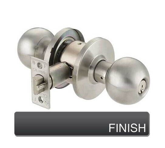 Cal-Royal BA30 Grade 2 Passage Door Knob with 2-3/4" Backset