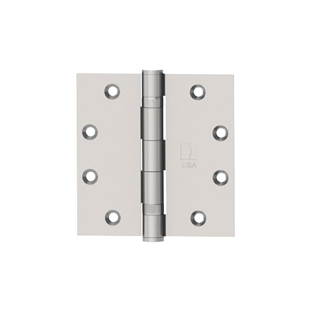 Hager BB119141232D 4-1/2" x 4-1/2" Full Mortise Standard Weight Ball Bearing Hinge Satin Stainless Steel Finish.