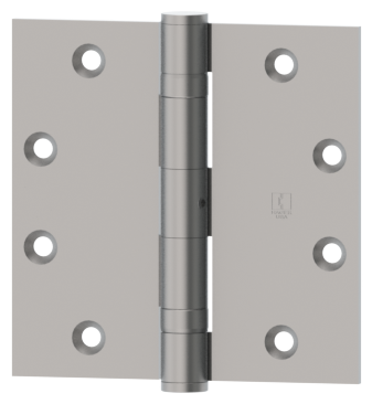 Hager BB12794L1 4" x 4" Full Mortise Standard Weight Ball Bearing Hinge Flat Black Finish.