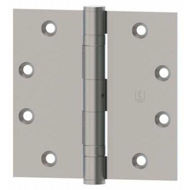 Hager BB1279541226D 5" x 4-1/2" Full Mortise Standard Weight Ball Bearing Hinge Satin Chrome Finish.