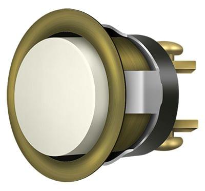 Deltana BBC20-REPLU5 Replacement Bell Button; Antique Brass Finish.