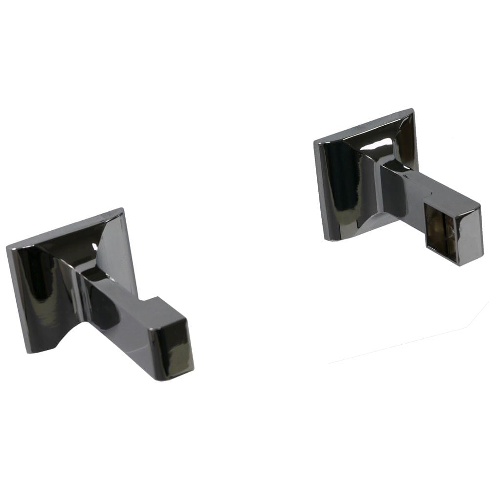 Pamex BC2CP13800 Pair of Campbell Collection 3/4" Square Towel Bar Posts Bright Chrome Finish.