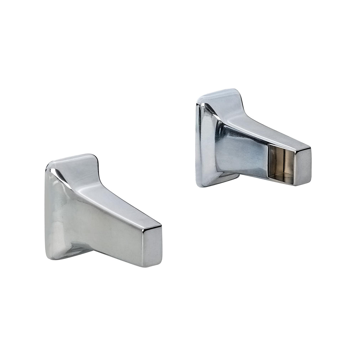 Pamex BC3CP13800 Pair of Corona Collection 3/4" Square Towel Bar Posts Bright Chrome Finish.