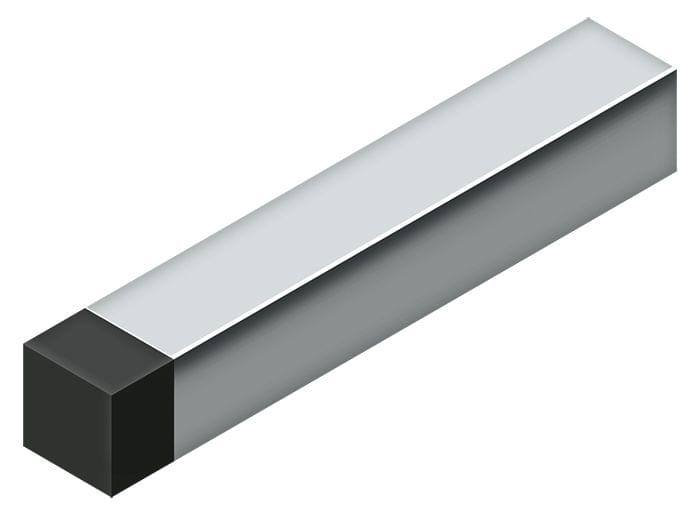 Deltana BDSS40U26 4" Modern Square Heavy Duty Door Bumper; Steel; Bright Chrome Finish.