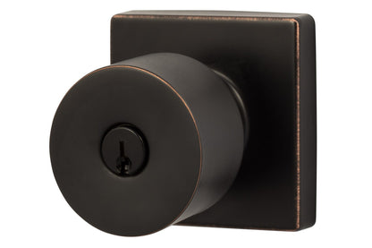 Sure-Loc Modern BG107-SQ Modern Series Bergen Square Keyed Entry Knobset