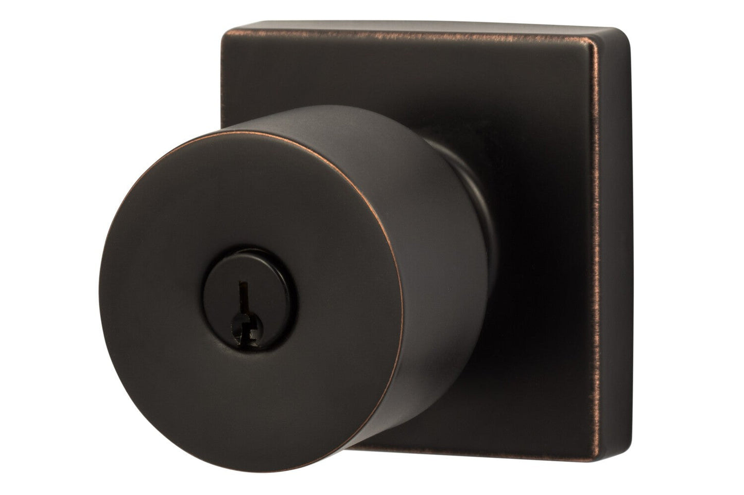 Sure-Loc Modern BG107-SQ Modern Series Bergen Square Keyed Entry Knobset.