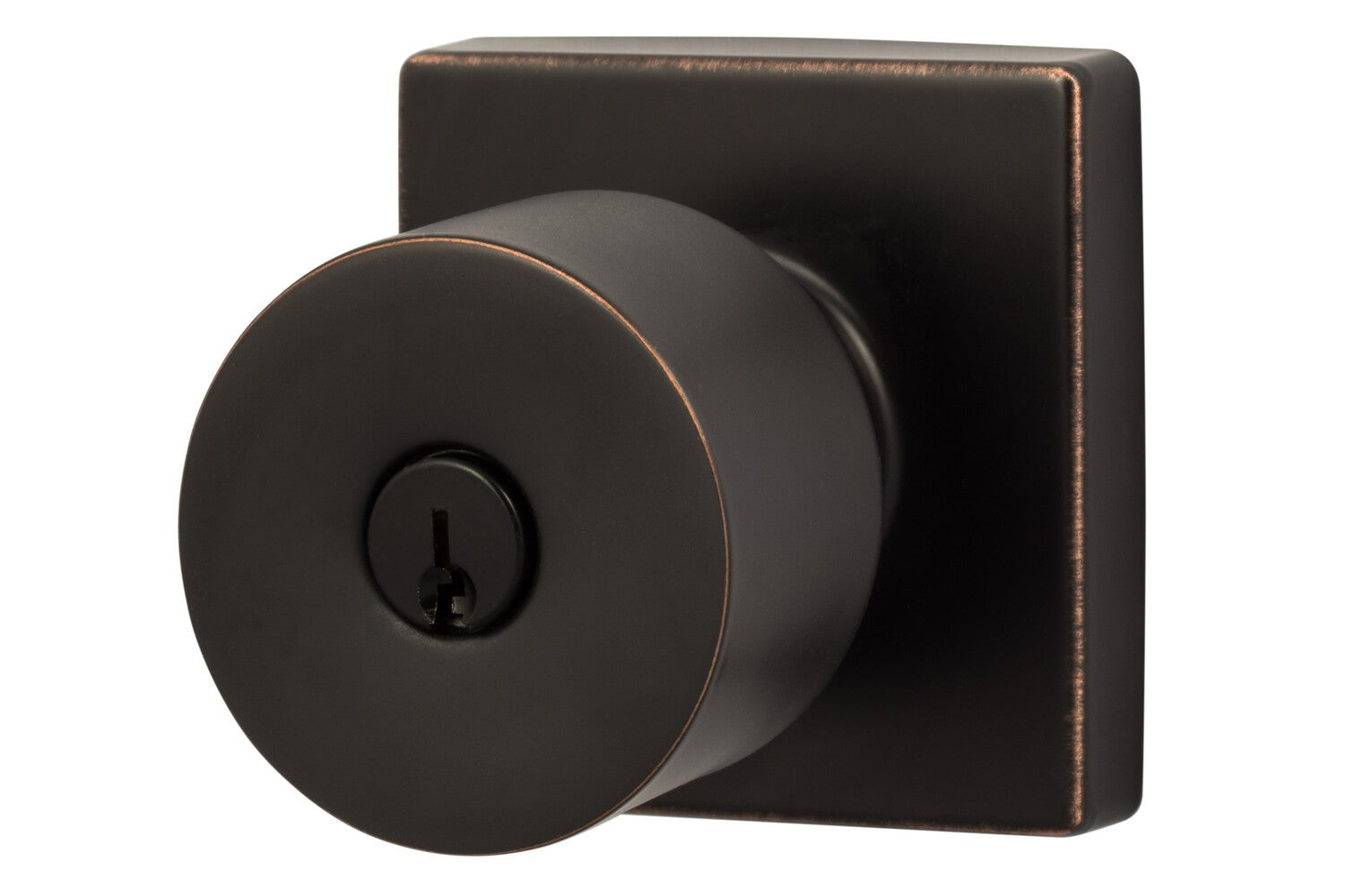 Sure-Loc Modern BG107-SQ Modern Series Bergen Square Keyed Entry Knobset.
