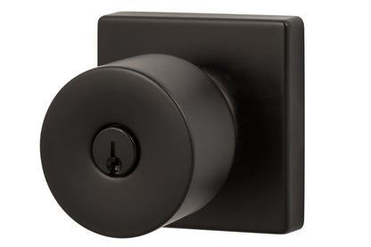 Sure-Loc Modern BG107-SQ Modern Series Bergen Square Keyed Entry Knobset.