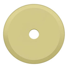 Deltana BPRK125U3 Base Plate for Knobs; 1-1/4" Diameter; Bright Brass Finish.