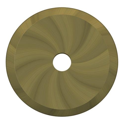 Deltana BPRK125U5 Base Plate for Knobs; 1-1/4" Diameter; Antique Brass Finish.