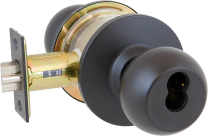 Dexter Commercial C2000ENTRB6 Entry Office Grade 2 Ball Knob Non Clutching Cylindrical Lock