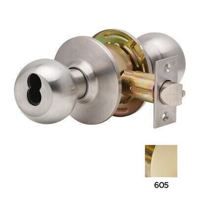 Dexter Commercial C2000STRMB6 Storeroom Grade 2 Ball Knob Non Clutching Cylindrical Lock