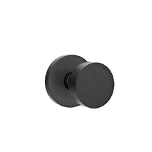 Emtek C5109ROUUS19 Round Knob 2-3/8" Backset Passage with Disk Rose with CF Mechanism for 1-3/8" to 1-3/4" Door Flat Black Finish.