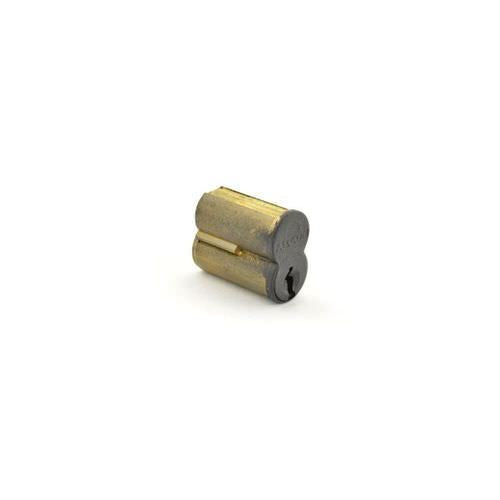 Falcon C606CCA 6 Pin Black Construction Small Format Interchangeable Core Satin Brass Finish.