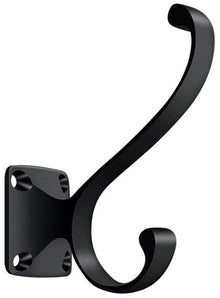 Deltana CAHH35U19 Heavy Duty, Coat and Hat Hook, Black Finish.