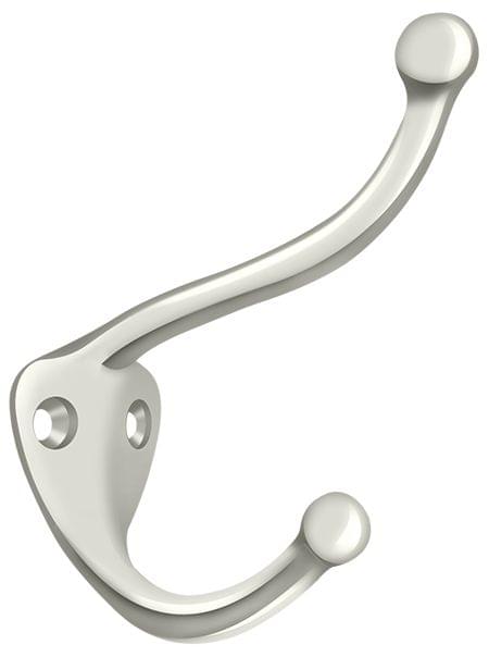 Deltana CAHH3U14 Coat and Hat Hook, Bright Nickel Finish.