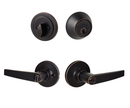 Sure-Loc CD107/DB201 Cedar Keyed Entry Door Lever with Deadbolt
