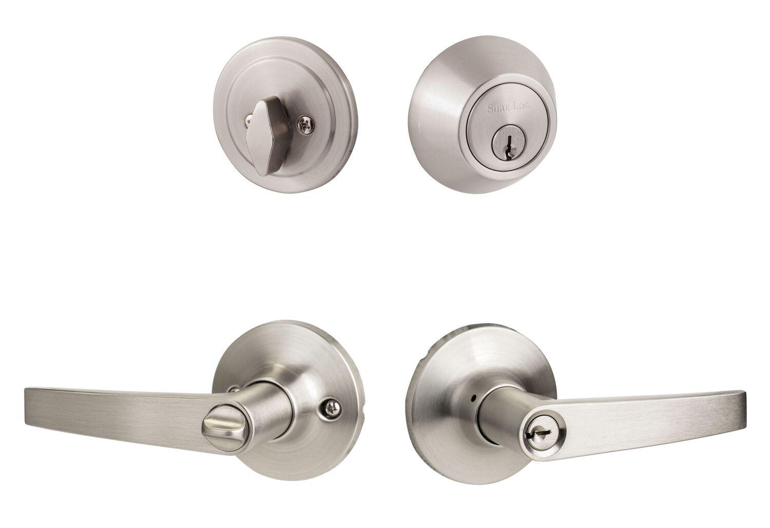 Sure-Loc CD107/DB201 Cedar Keyed Entry Door Lever with Deadbolt