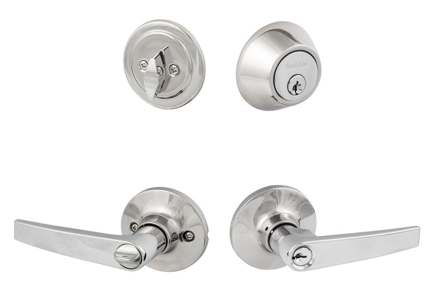 Sure-Loc CD107/DB201 Cedar Keyed Entry Door Lever with Deadbolt