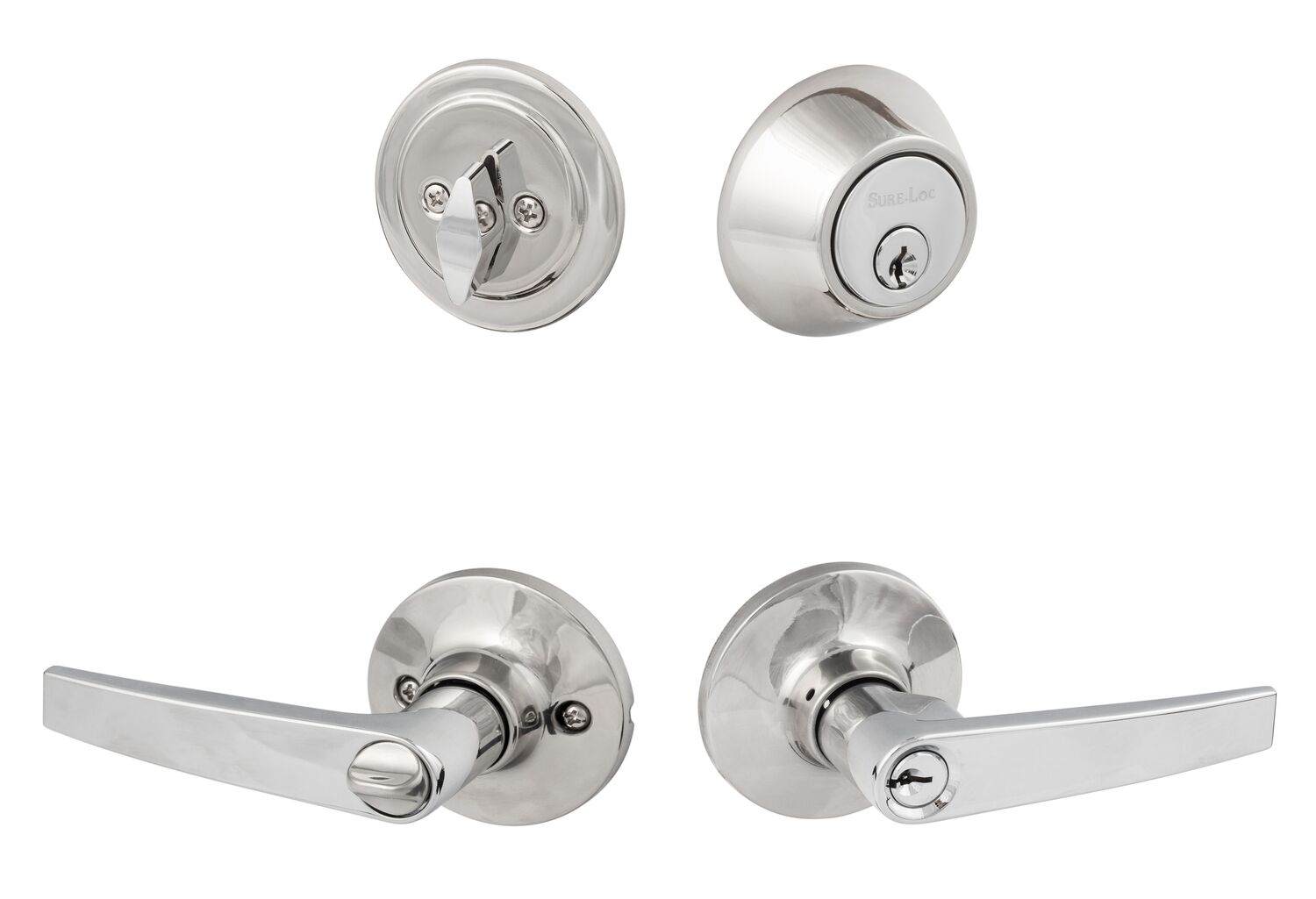Sure-Loc CD107/DB201 Cedar Keyed Entry Door Lever with Deadbolt