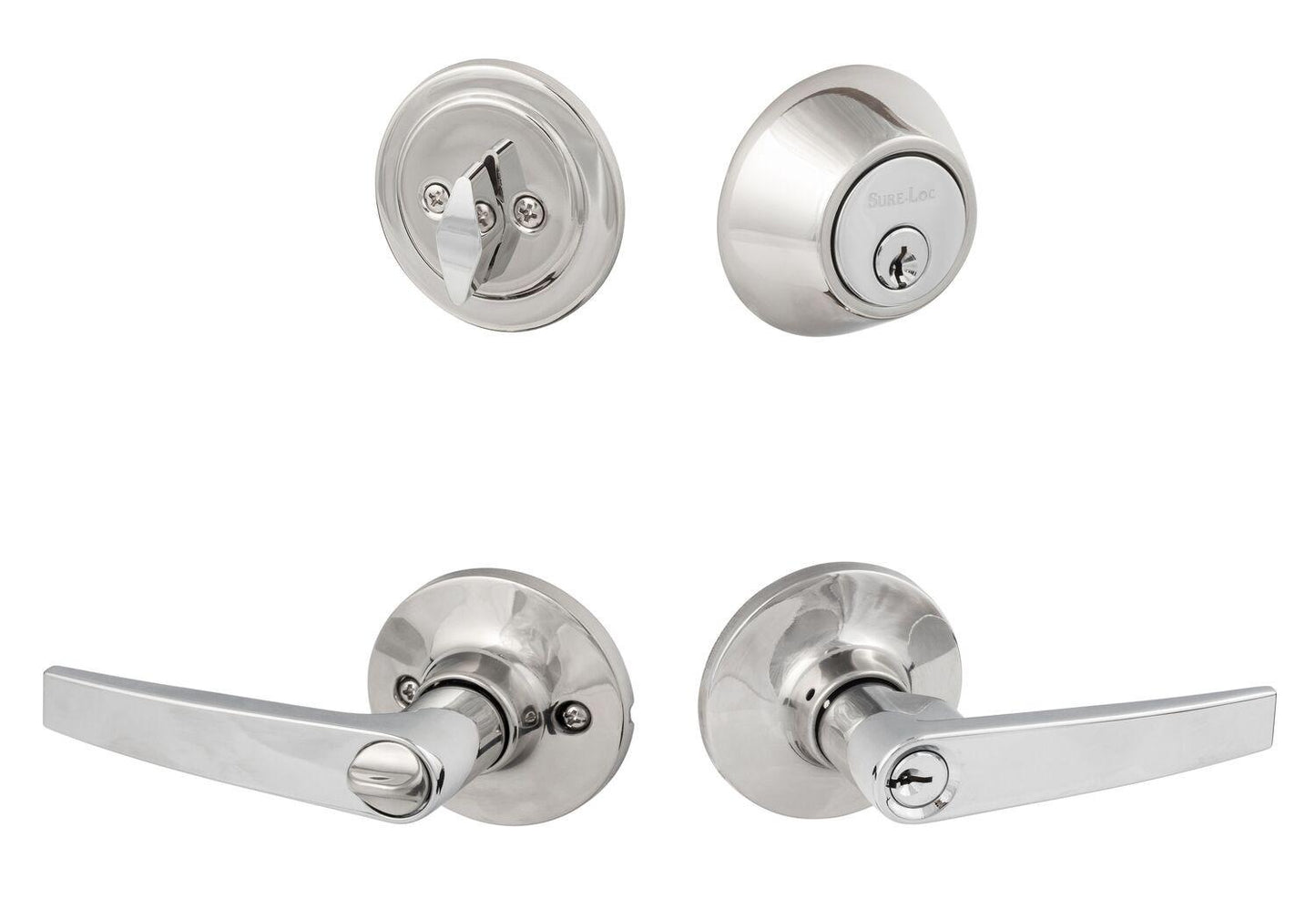 Sure-Loc CD107/DB201 Cedar Keyed Entry Door Lever with Deadbolt