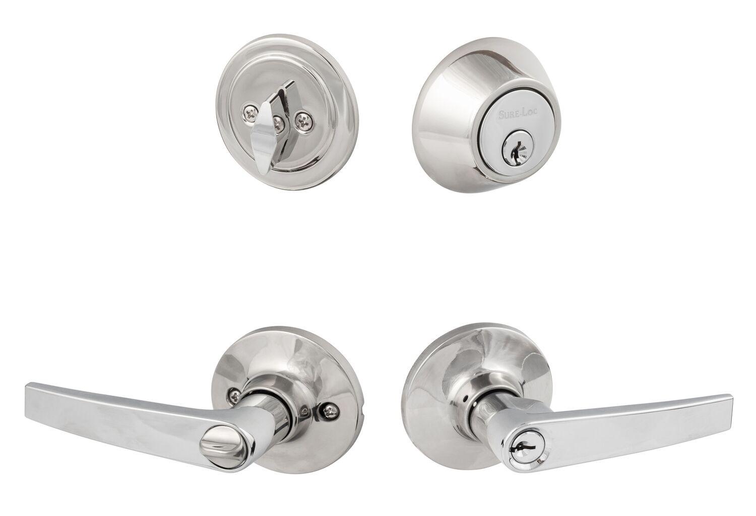Sure-Loc CD107/DB201 Cedar Keyed Entry Door Lever with Deadbolt