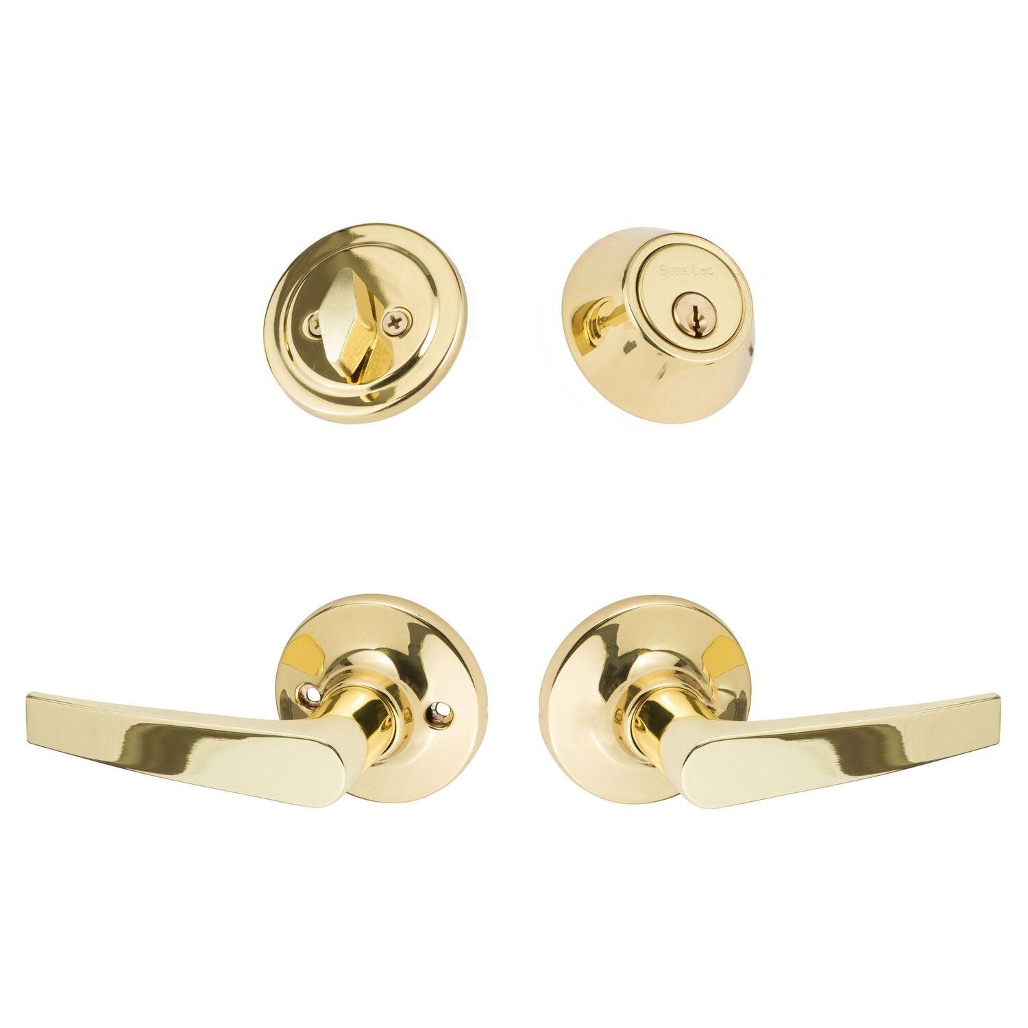 Sure-Loc CD107/DB201 Cedar Keyed Entry Door Lever with Deadbolt