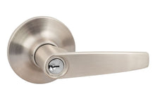 Sure-Loc CD107-SL 15 Cedar Push Button Keyed Entry Lever Satin Nickel.