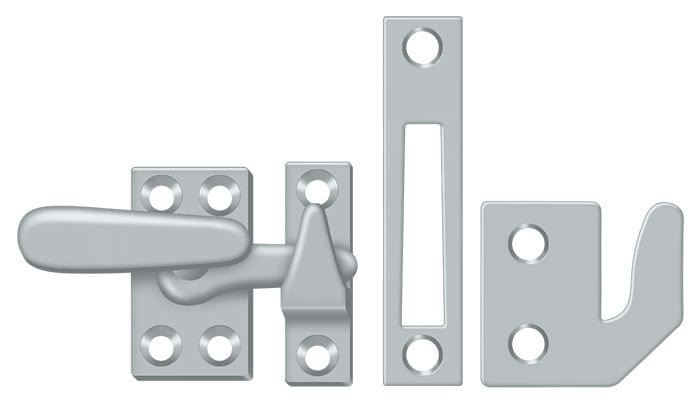 Deltana CF066U26D Window Lock; Casement Fastener; Small; Satin Chrome Finish.