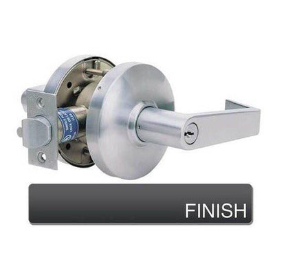 Cal-Royal CGN03 Grade 1 Clutch Classroom Door Lever Lockset with 2-3/4" Backset
