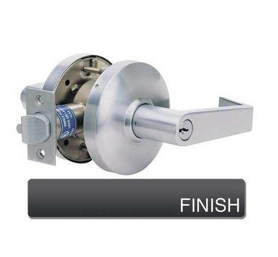 Cal-Royal CGN03 Grade 1 Clutch Classroom Door Lever Lockset with 2-3/4" Backset.
