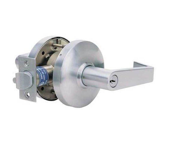 Cal-Royal CGN03 Grade 1 Clutch Classroom Door Lever Lockset with 2-3/4" Backset