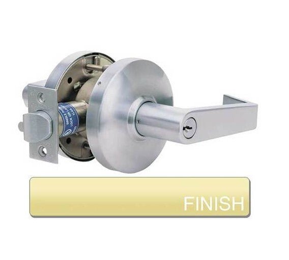 Cal-Royal CGN03 Grade 1 Clutch Classroom Door Lever Lockset with 2-3/4" Backset.