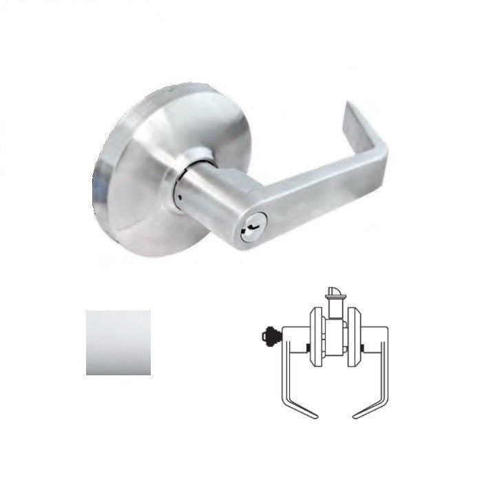 Cal-Royal CGN05 Grade 1 Clutch Storeroom Door Lever Lockset with 2-3/4" Backset.