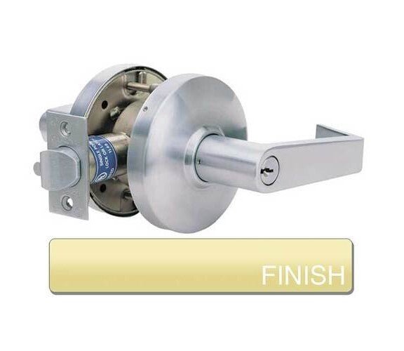 Cal-Royal CGN05 Grade 1 Clutch Storeroom Door Lever Lockset with 2-3/4" Backset.