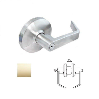 Cal-Royal CGN20 Grade 1 Clutch Privacy Door Lever Lockset with 2-3/4" Backset