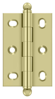 Deltana CHA2517U3-UNL 2-1/2" x 1-3/4" Adjustable with Ball Tips; Unlacquered Bright Brass Finish.