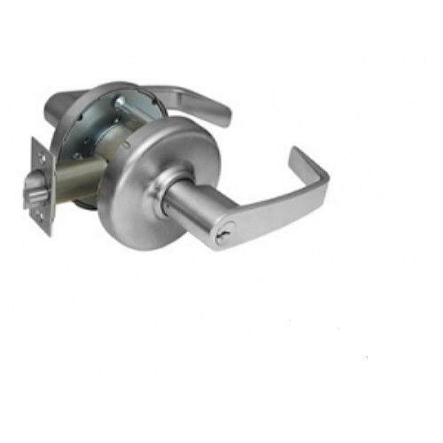 Corbin Russwin CL3155NZD626 Newport D Rose Single Cylinder Classroom Door Lever.